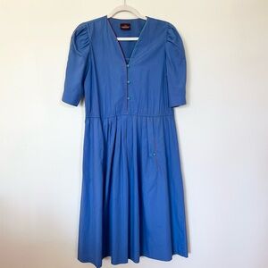 Vintage 80s blue Jordache dress